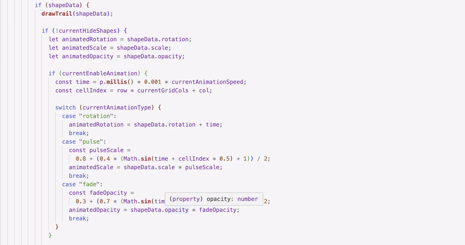 Experimental generative typography combining code and letterforms